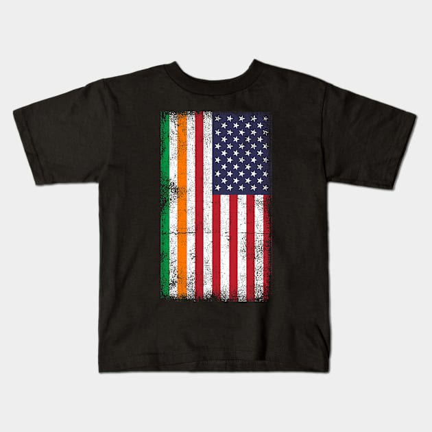 USA America Irish Flag Kids T-Shirt by swissles